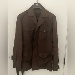 Suitsupply Linen Belted Safari Jacket